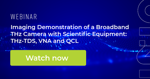 INO Download Webinar Imaging Demonstration of a Broadband THz camera with scientific equipment: THz-TDS, VNA and QCL